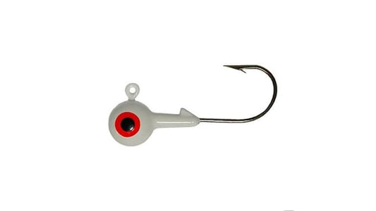 Big Bite Baits Round Jig Heads 1/16oz White