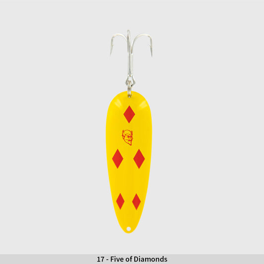 Dardevle Midget 3/16oz Yellow Red Diamond