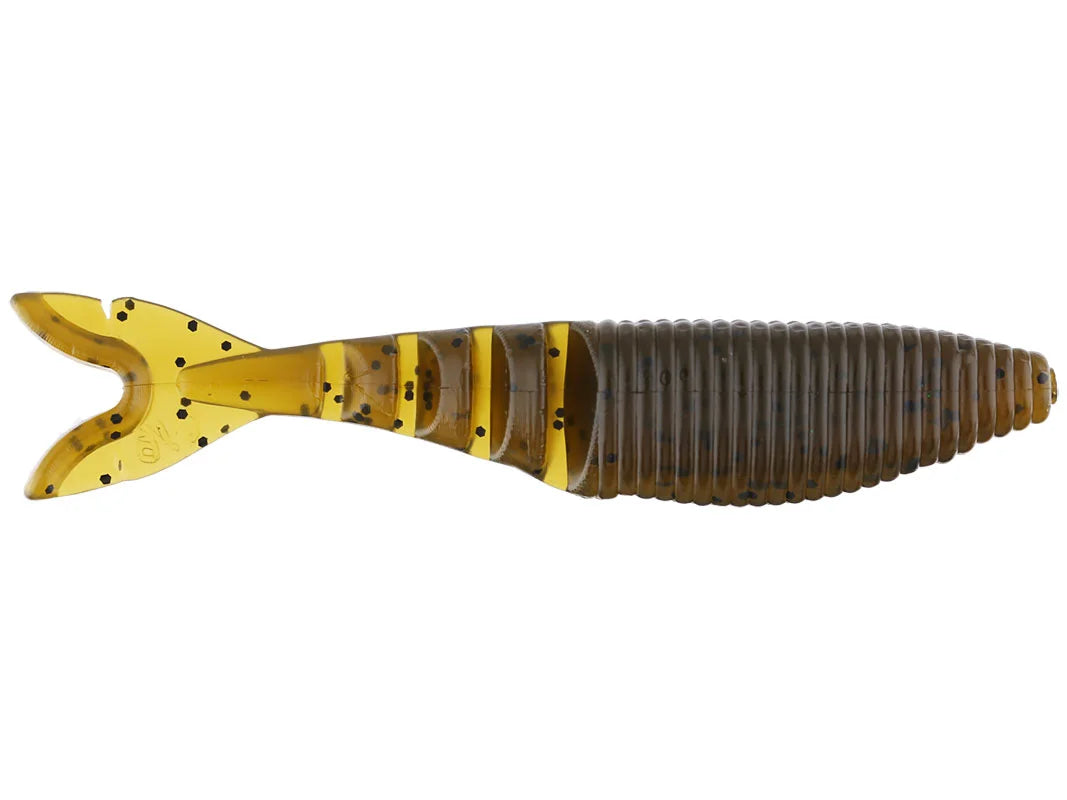 Yamamoto Zako Swimbait 4" Green Pumpkin Blk